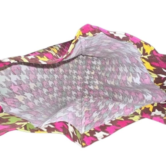 Juniper Gauge Corduroy Multicolor Houndstooth Lightweight Tote - Picture 4 of 5